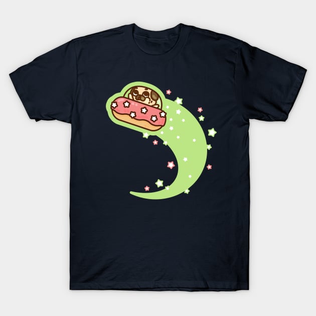 Doughnut UFO Puglie T-Shirt by Puglie Pug 